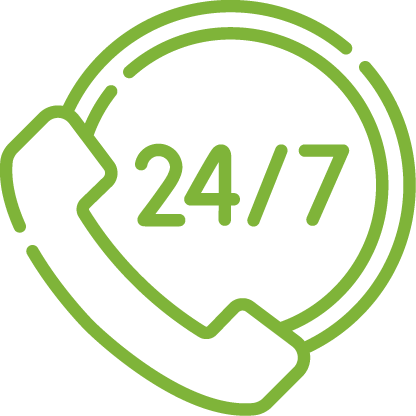24/7 contact icon